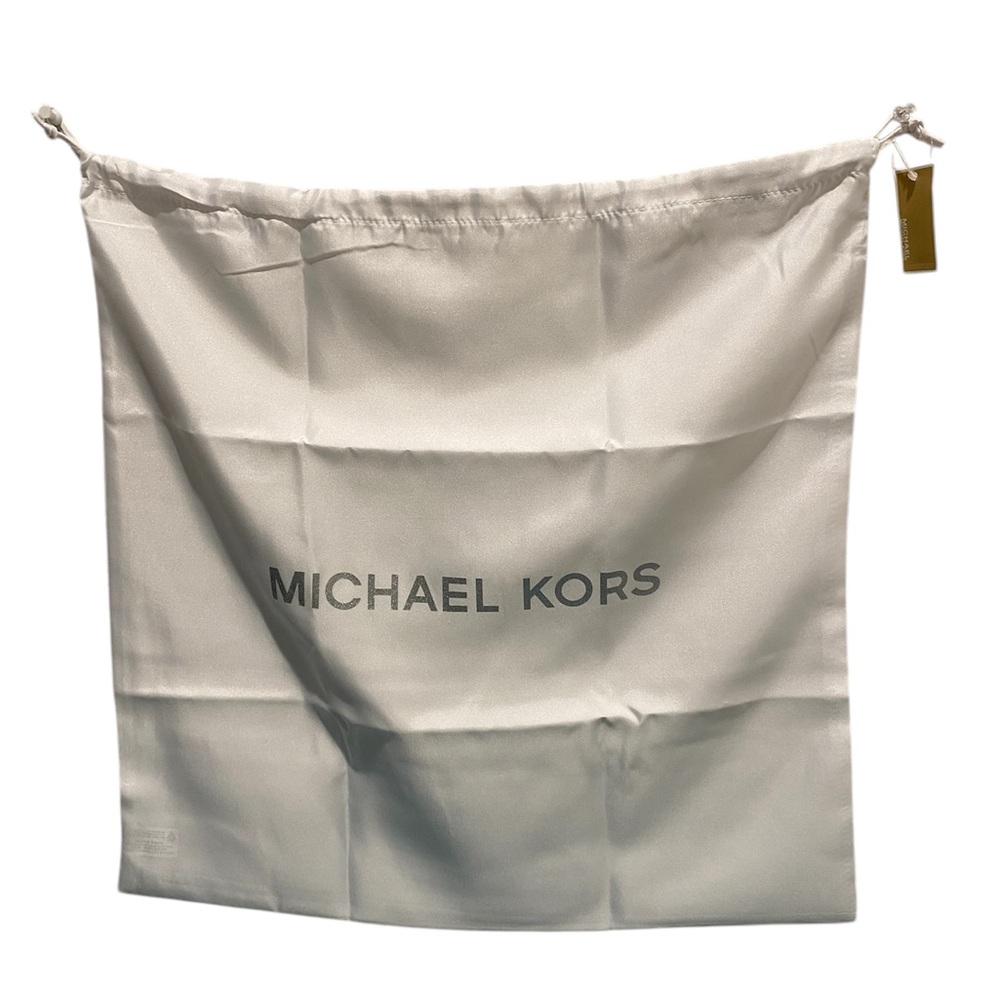 Michael Kors Dust Bag White with Silver Lettering NWT Size L
